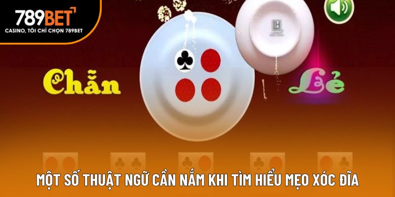 Một số thuật ngữ cần nắm khi tìm hiểu mẹo xóc đĩa
